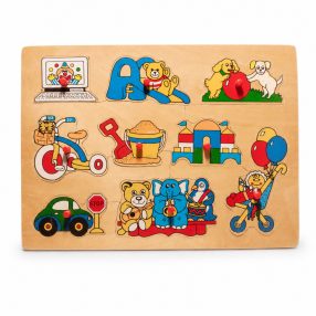 Fa formapuzzle 9db-os