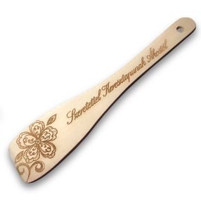 Fakanál teflonlapát egyedi szöveggel, figurával /200