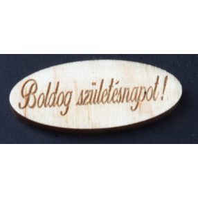 Ovális 5cm Boldog Születésnapot /029