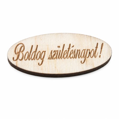 Ovális 5cm Boldog Születésnapot /029