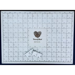 Puzzle Vendégkönyv (esküvői vendégkönyv) 124db-os