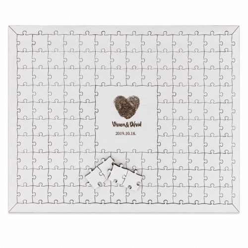 Puzzle Vendégkönyv (esküvői vendégkönyv) 124db-os