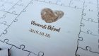Puzzle Vendégkönyv (esküvői vendégkönyv) 124db-os