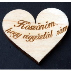 Szív 5 cm (köszönöm h vigyáztál rám)