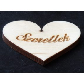 Szív 5cm (szeretlek) 
