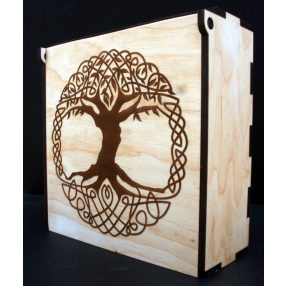 Ajándékdoboz fa mintával(No.: 046)