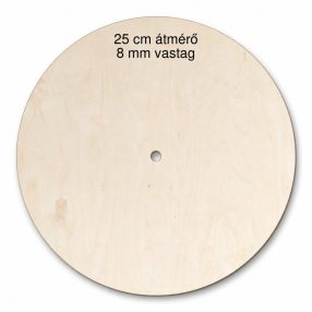 Óra kör alap 25cm 8mm